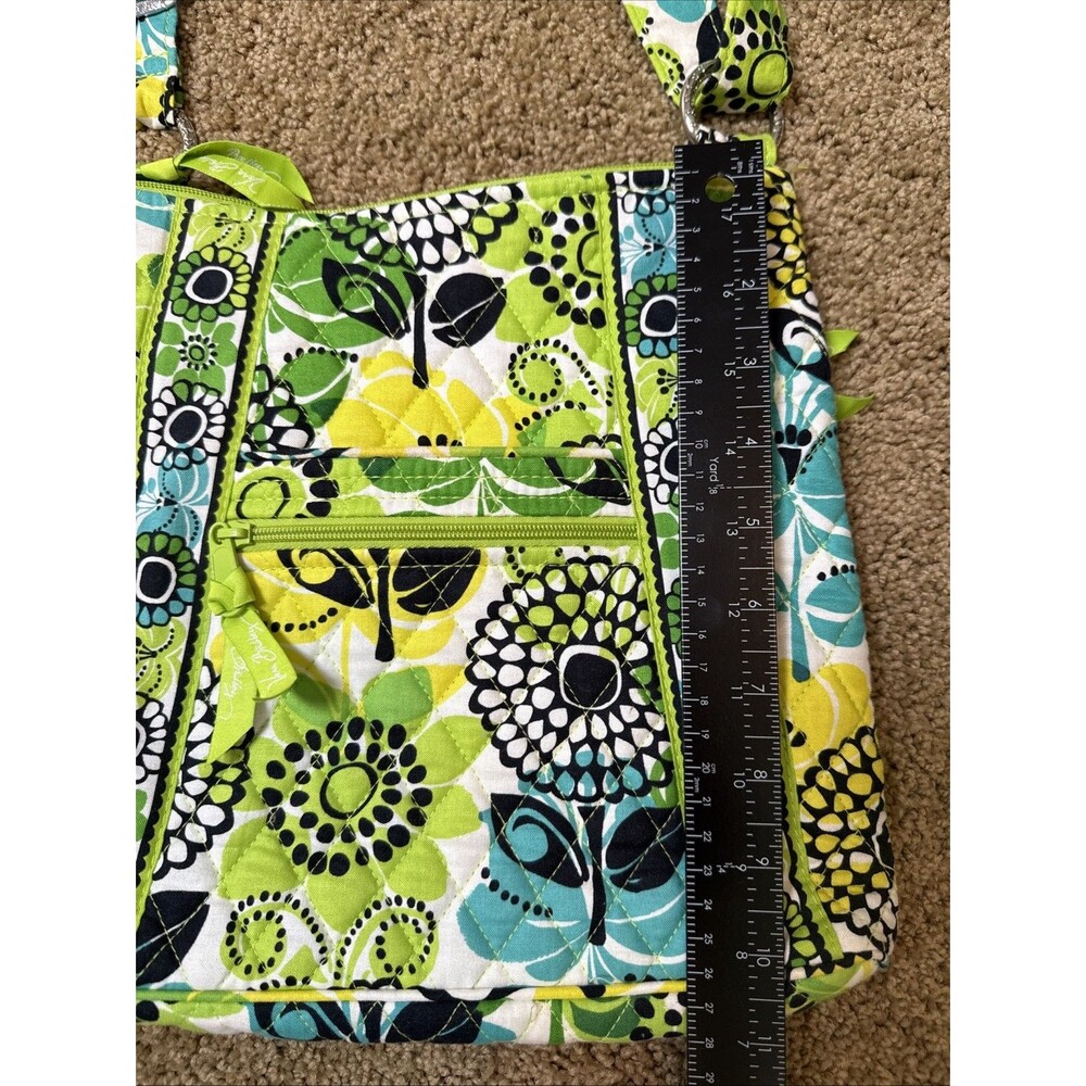 Vera Bradley Quilted Women's Lime Hipster Crossbody Bag & Matching Wallet Summer - Picture 6 of 13